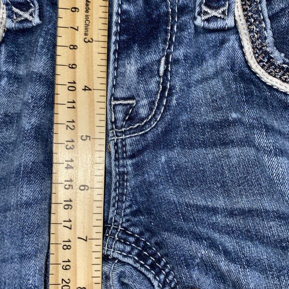 Rock Revival Elean For Women’s Skinny Jeans Size 25 Blue Low Rise - Picture 5 of 6